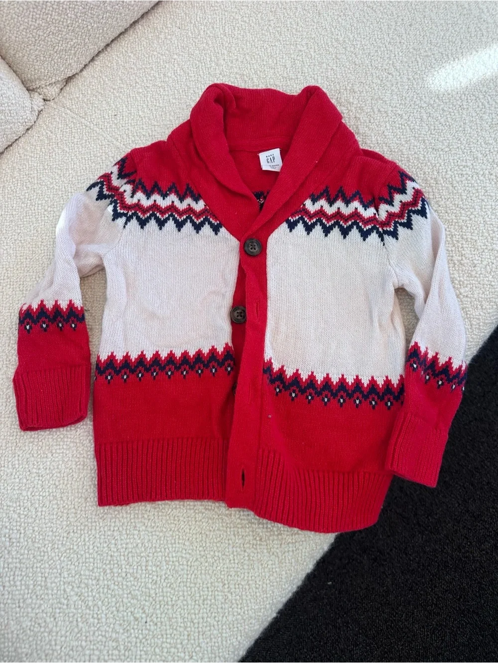 Gap Red Plaid One-Piece and Cardigan Bundle